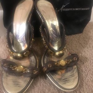 Giuseppe Zanotti embellished wedges